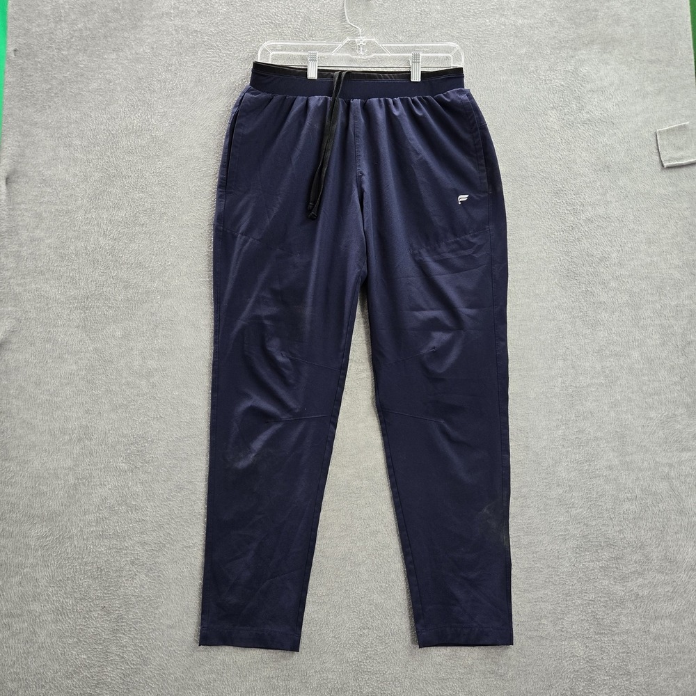 Fabletics Men Activewear Pants M Navy Fundamental Elastane Polyester READ